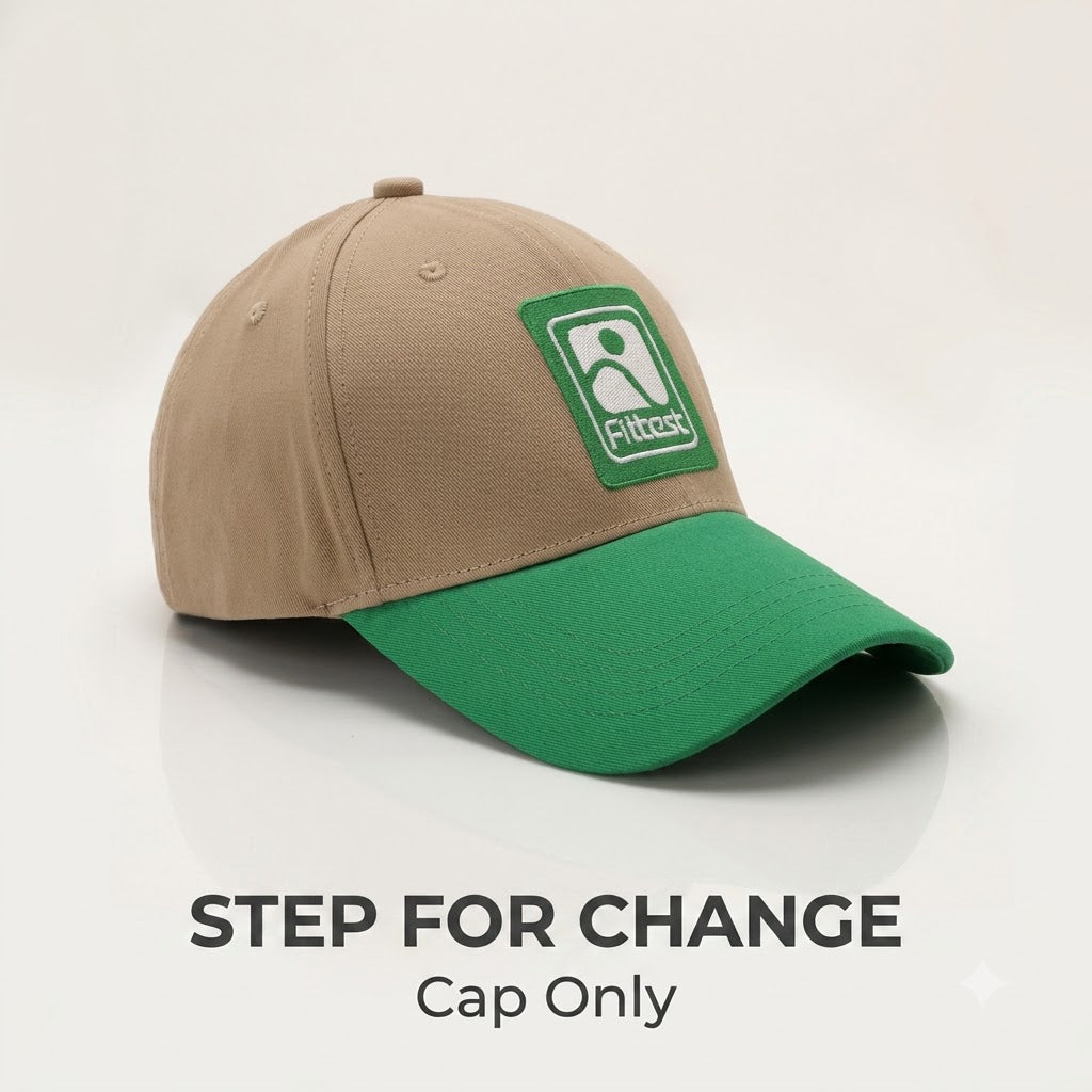 Step For Change Cap Only (Beige Parrot Green)
