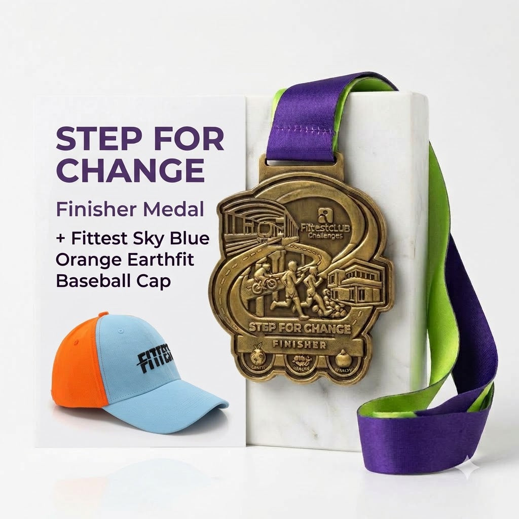 Step For Change Finisher Medal & Cap