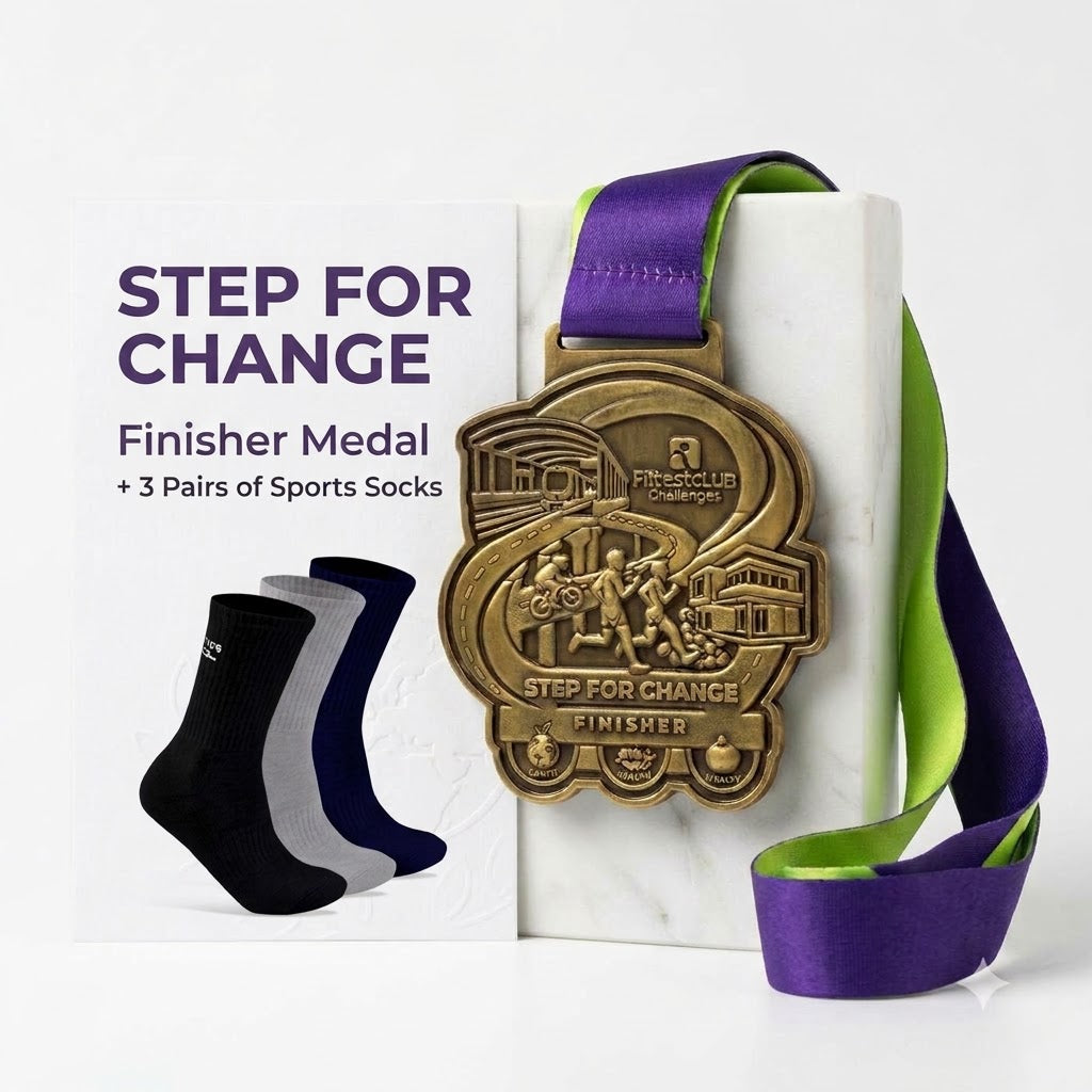 Step For Change Finisher Medal & Socks