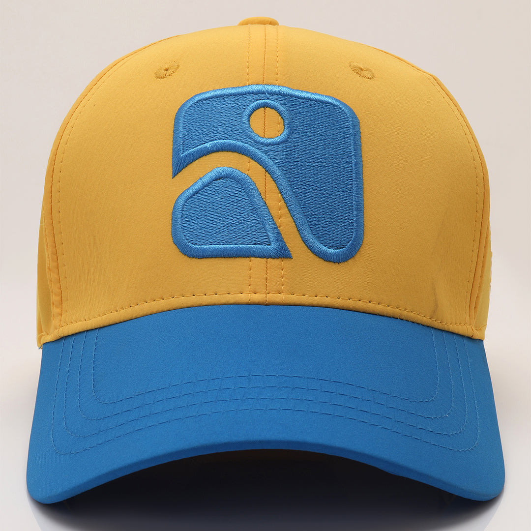 Motion Blue & Yellow Skyfit Baseball Cap