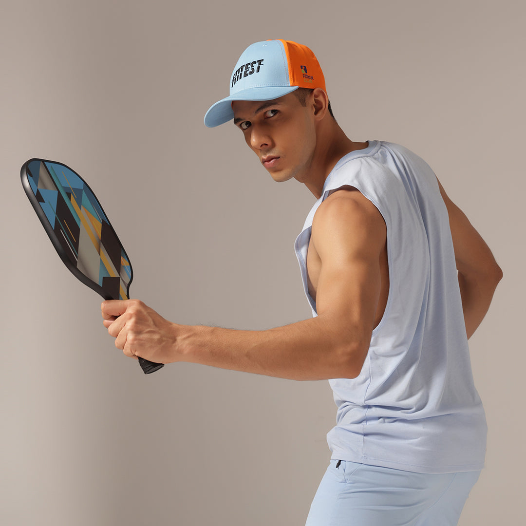 Fittest Sky Blue Orange Earthfit Baseball Cap