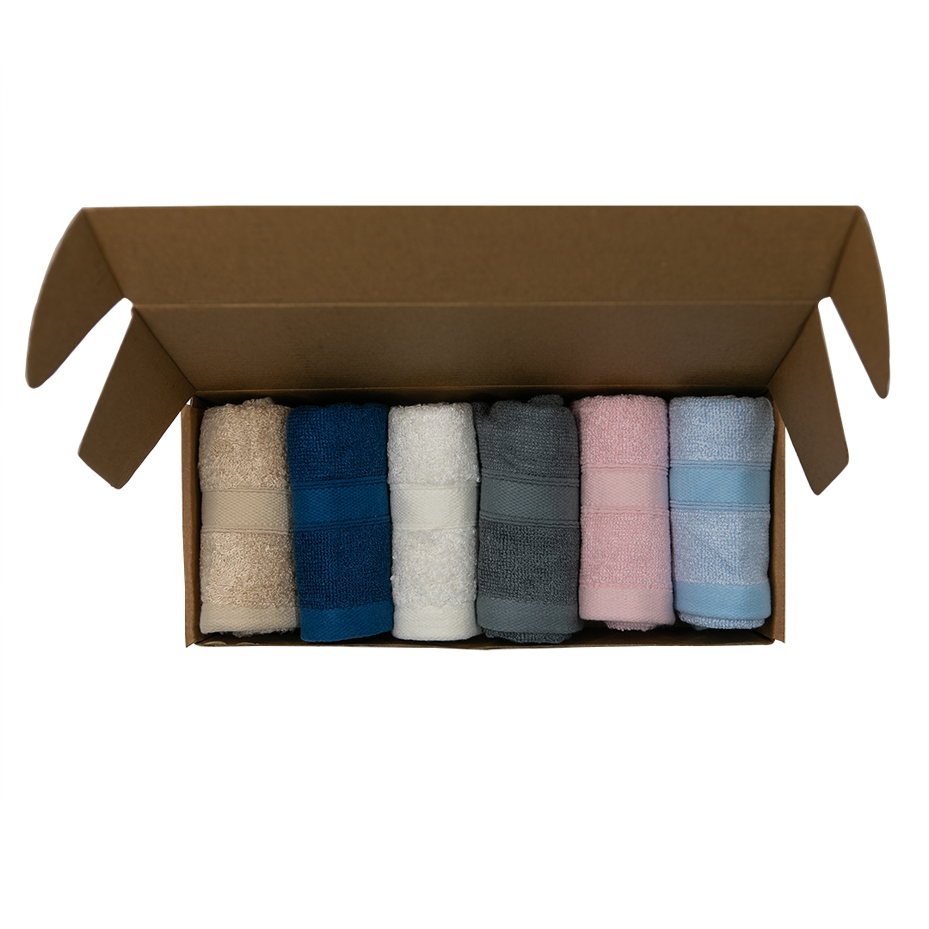 Bamboo Face Towels (Pack of 6 Pieces)