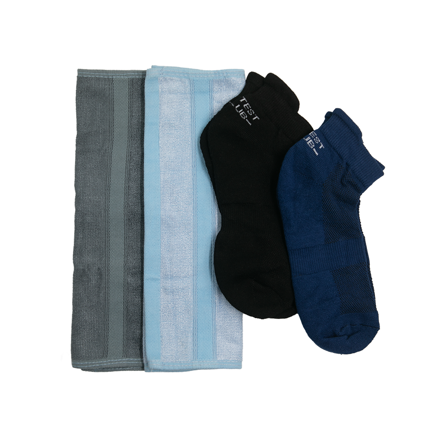 BAMBOO BLISS COMBO -2 pairs of Bamboo Ankle Socks with 2 pieces of Bamboo Face Towels