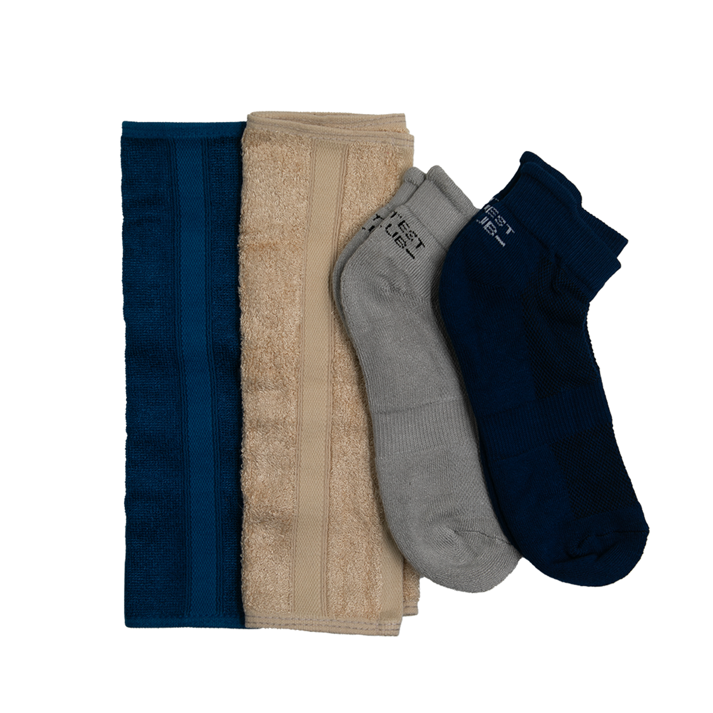 BAMBOO BLISS COMBO -2 pairs of Bamboo Ankle Socks with 2 pieces of Bamboo Face Towels