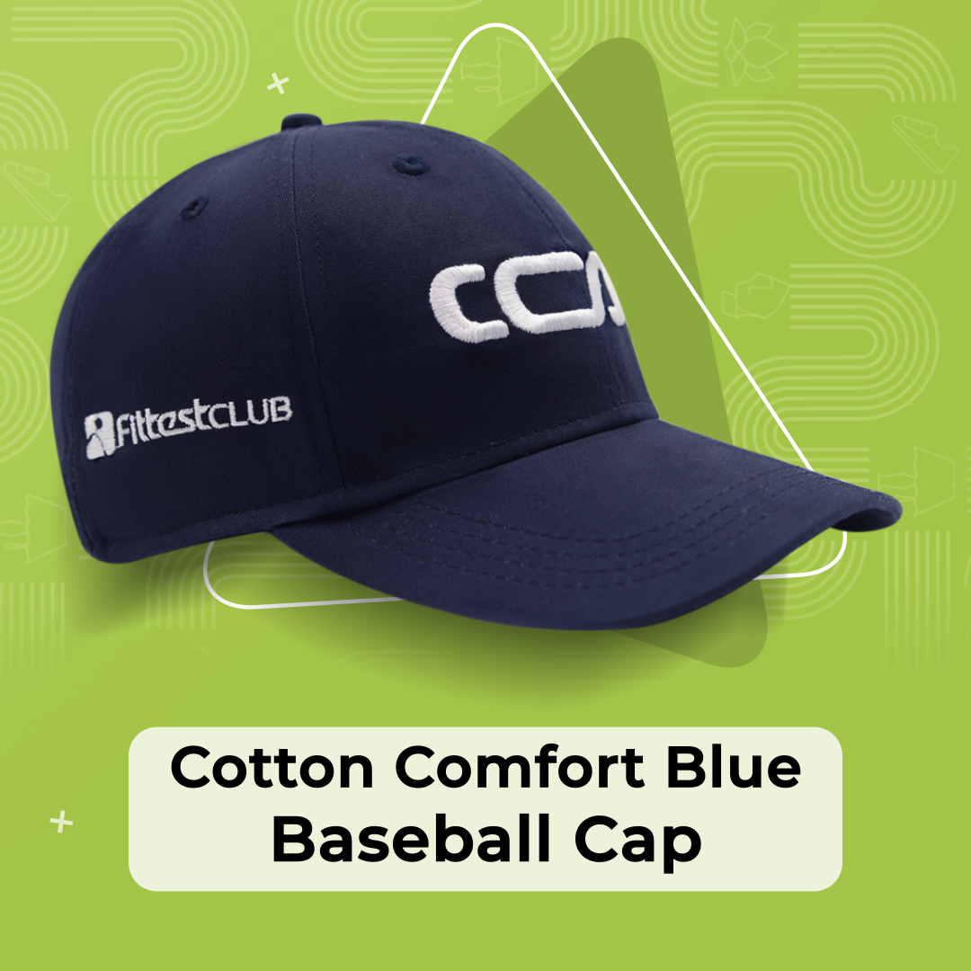 Cotton Comfort Blue Baseball Cap