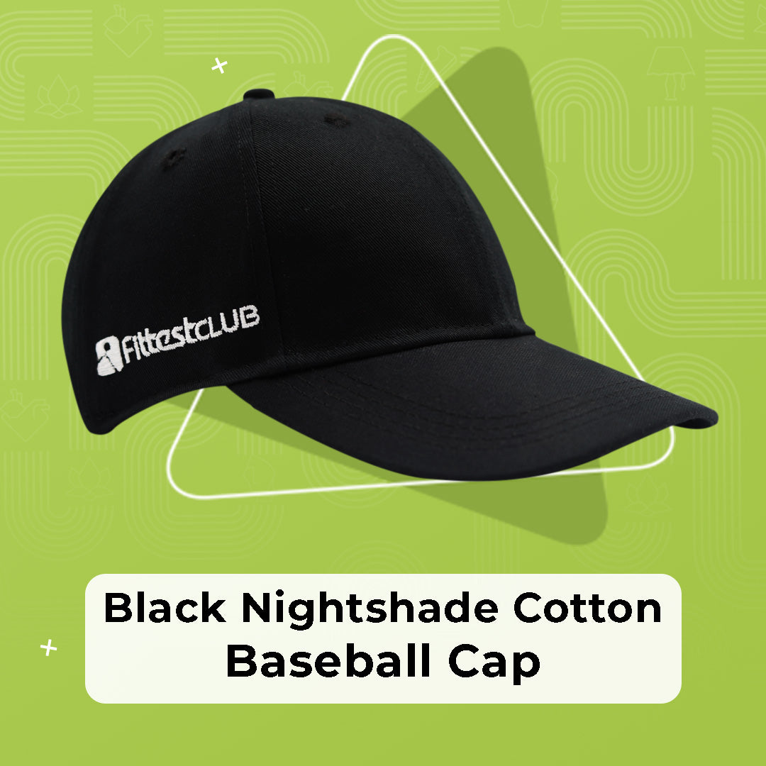 Black Nightshade Cotton Baseball Cap