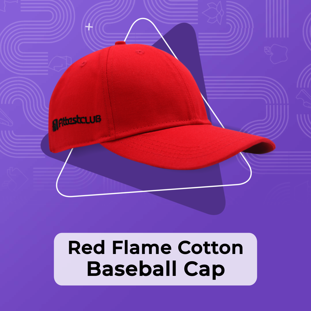 Red Flame Cotton Baseball Cap