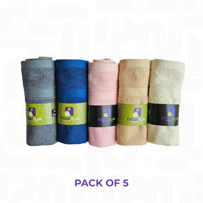 Bamboo Face Towels (Pack of 5 Pieces)