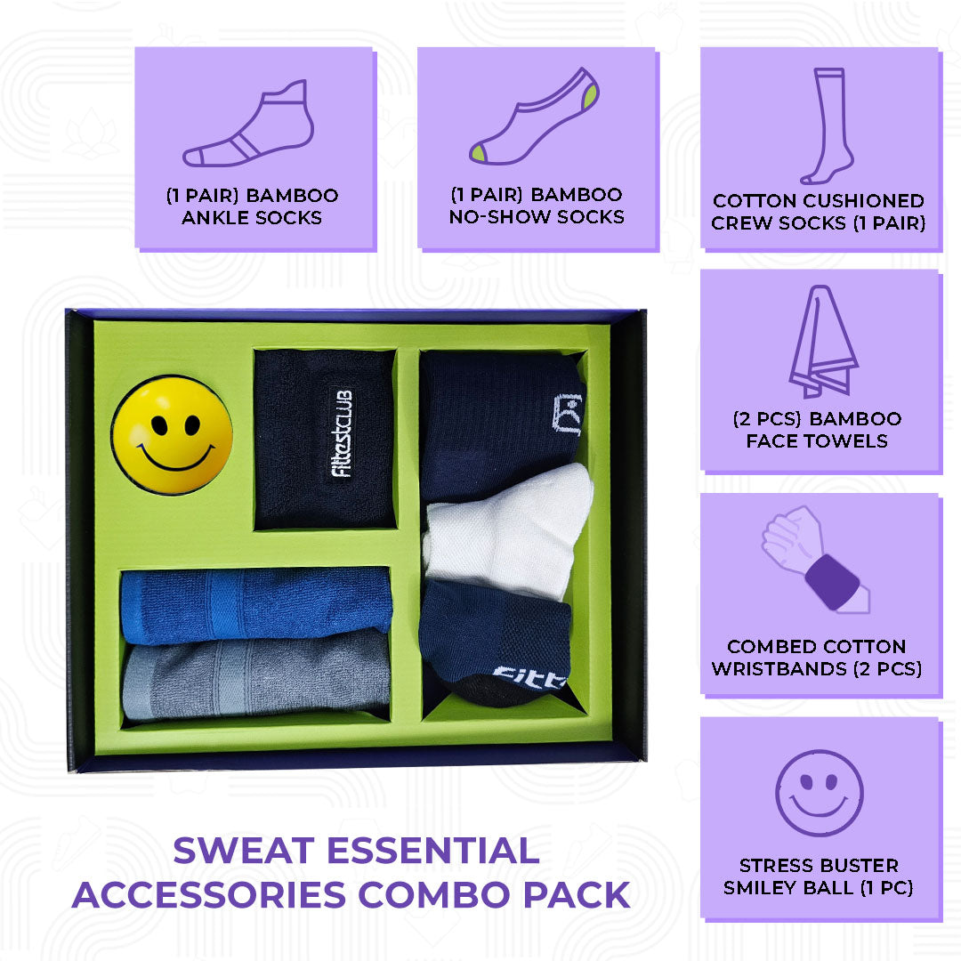 Premium Sweat Essential Accessories All-in-one Gift Pack for Men