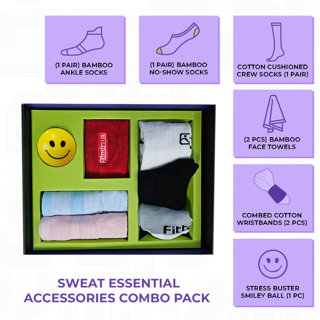 Premium Sweat Essential Accessories All-in-one Gift Pack for women