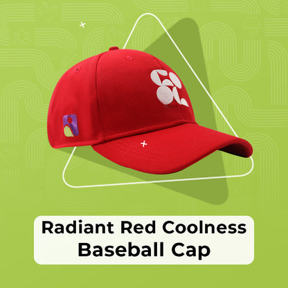 Radiant Red Coolness Baseball Cap