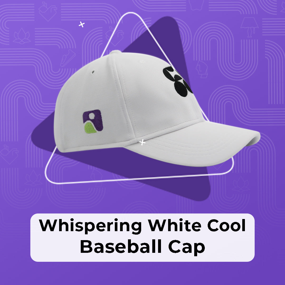 Whispering White Cool Baseball Cap