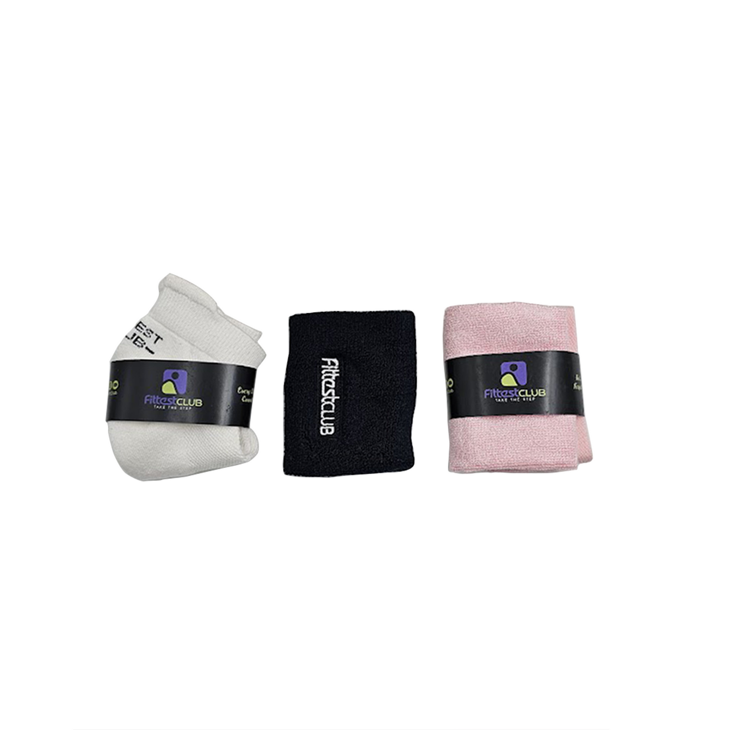 Sweat Essential Combo Gift for men and women with ankle socks face towel wristband (1 each)