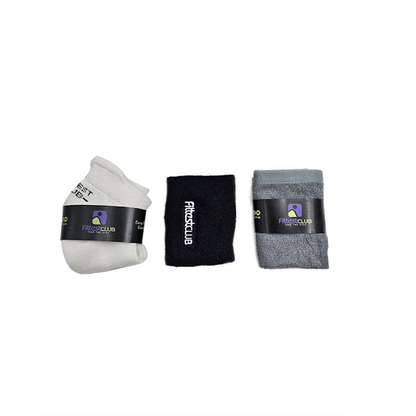 Sweat Essential Combo Gift for men and women with ankle socks face towel wristband (1 each)