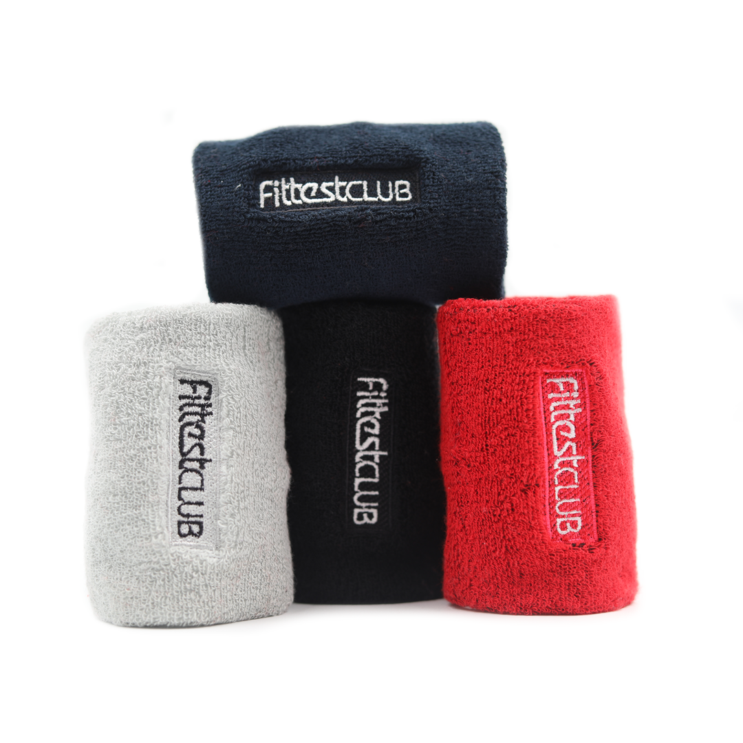 Fittest Club Wrist Sweatband (pack of 4 pieces)