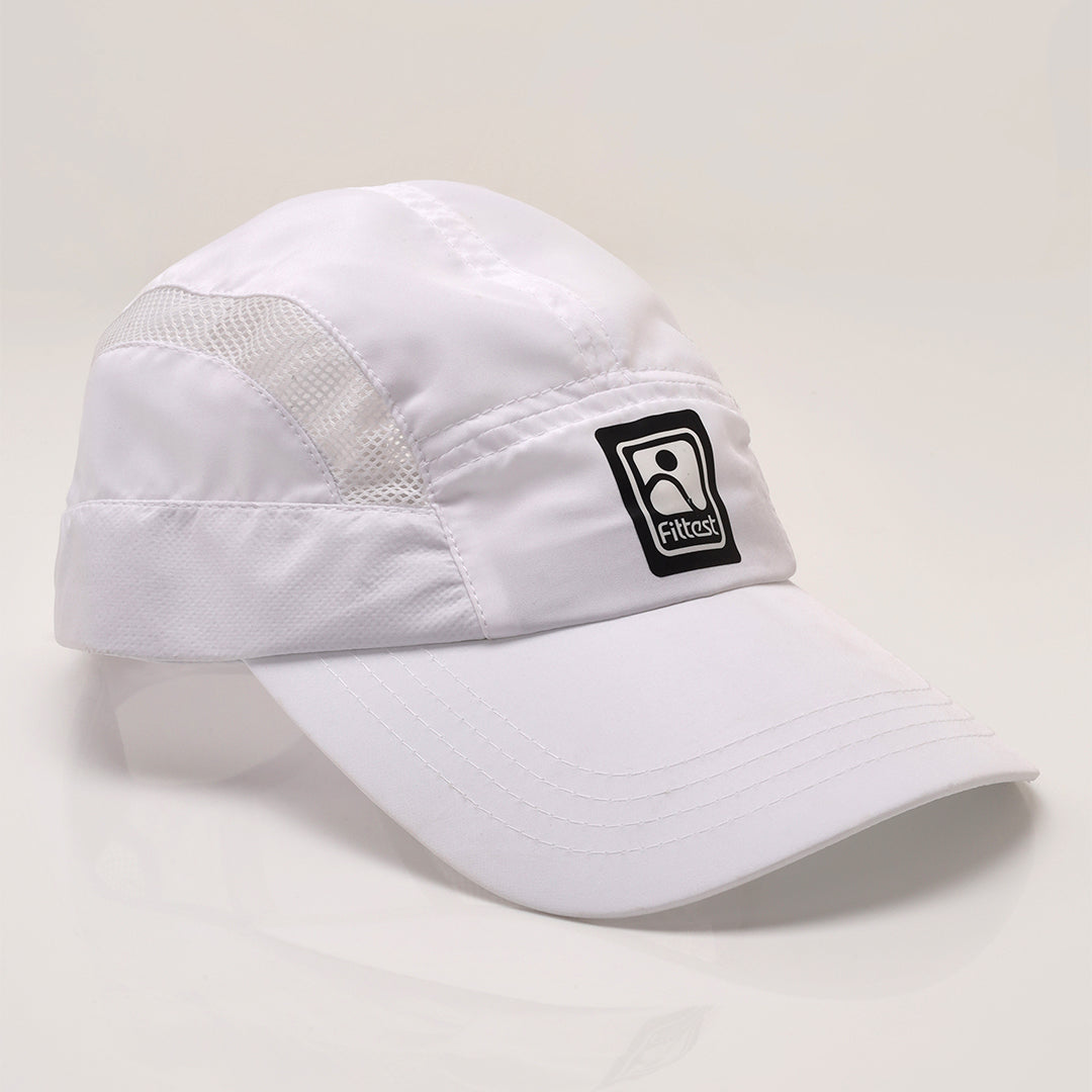 FittestClub White Skyfit Horizontal Trucker Cap