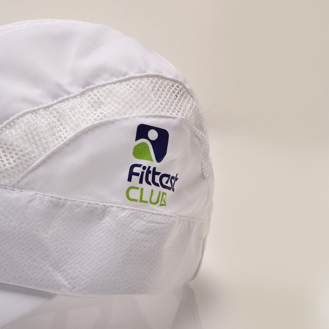 FittestClub White Skyfit Horizontal Trucker Cap