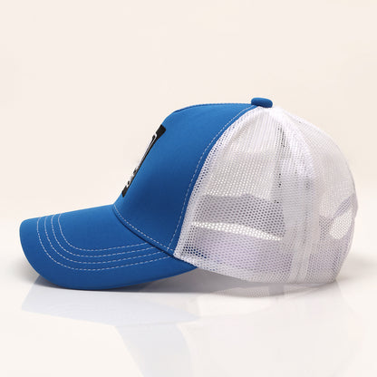 FittestClub Indian Blue & White Mesh AirFit Trucker Cap