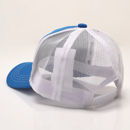 FittestClub Indian Blue & White Mesh AirFit Trucker Cap