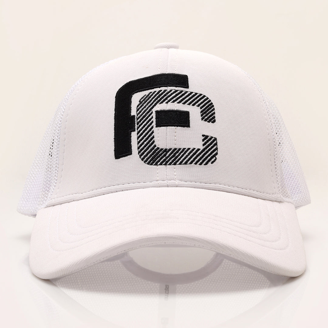 FC White Airfit Trucker Cap