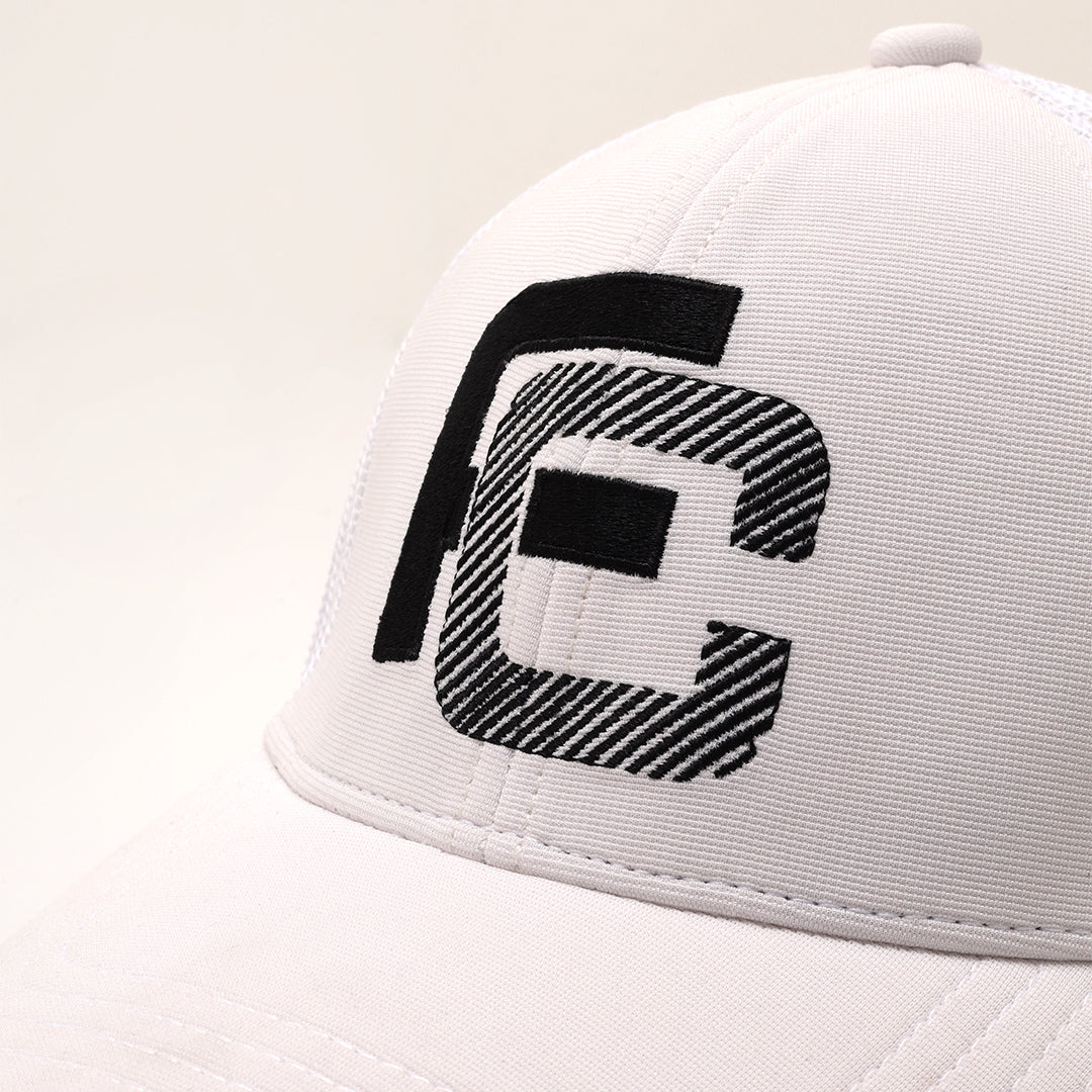 FC White Airfit Trucker Cap