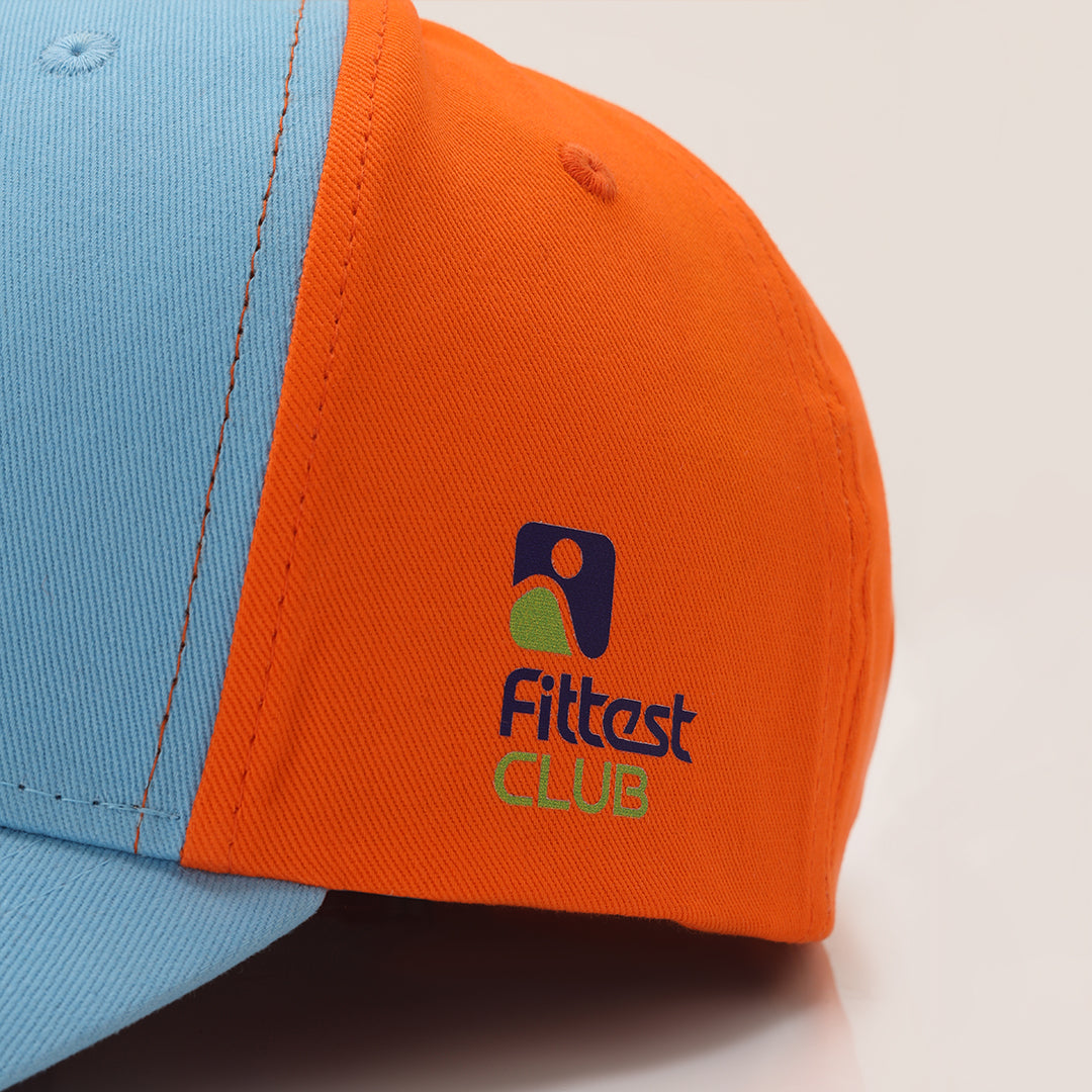 Fittest Sky Blue Orange Earthfit Baseball Cap