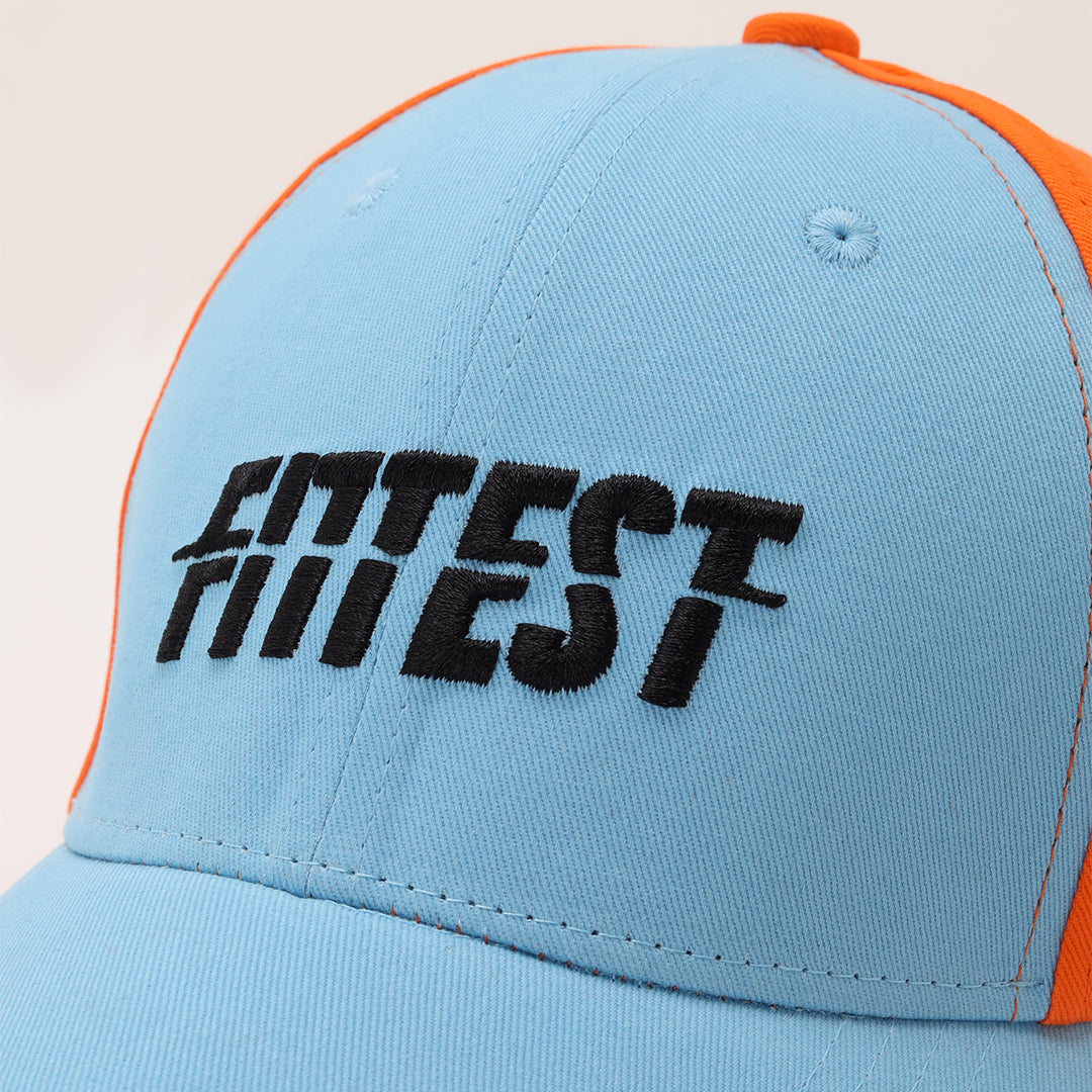 Fittest Sky Blue Orange Earthfit Baseball Cap