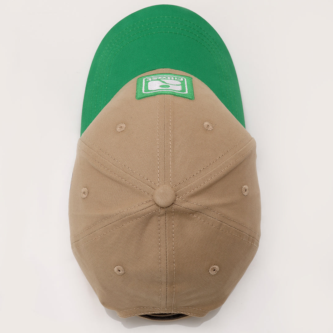 FittestClub Beige Parrot Green Earthfit Cap