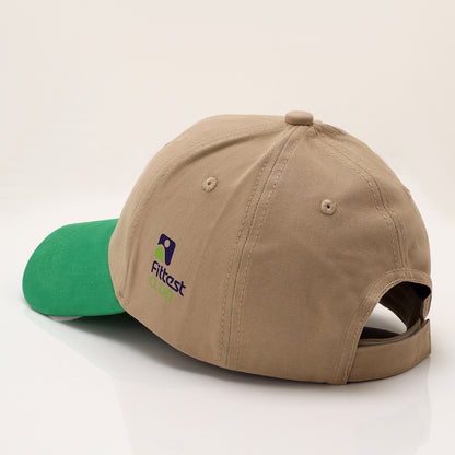 FittestClub Beige Parrot Green Earthfit Cap