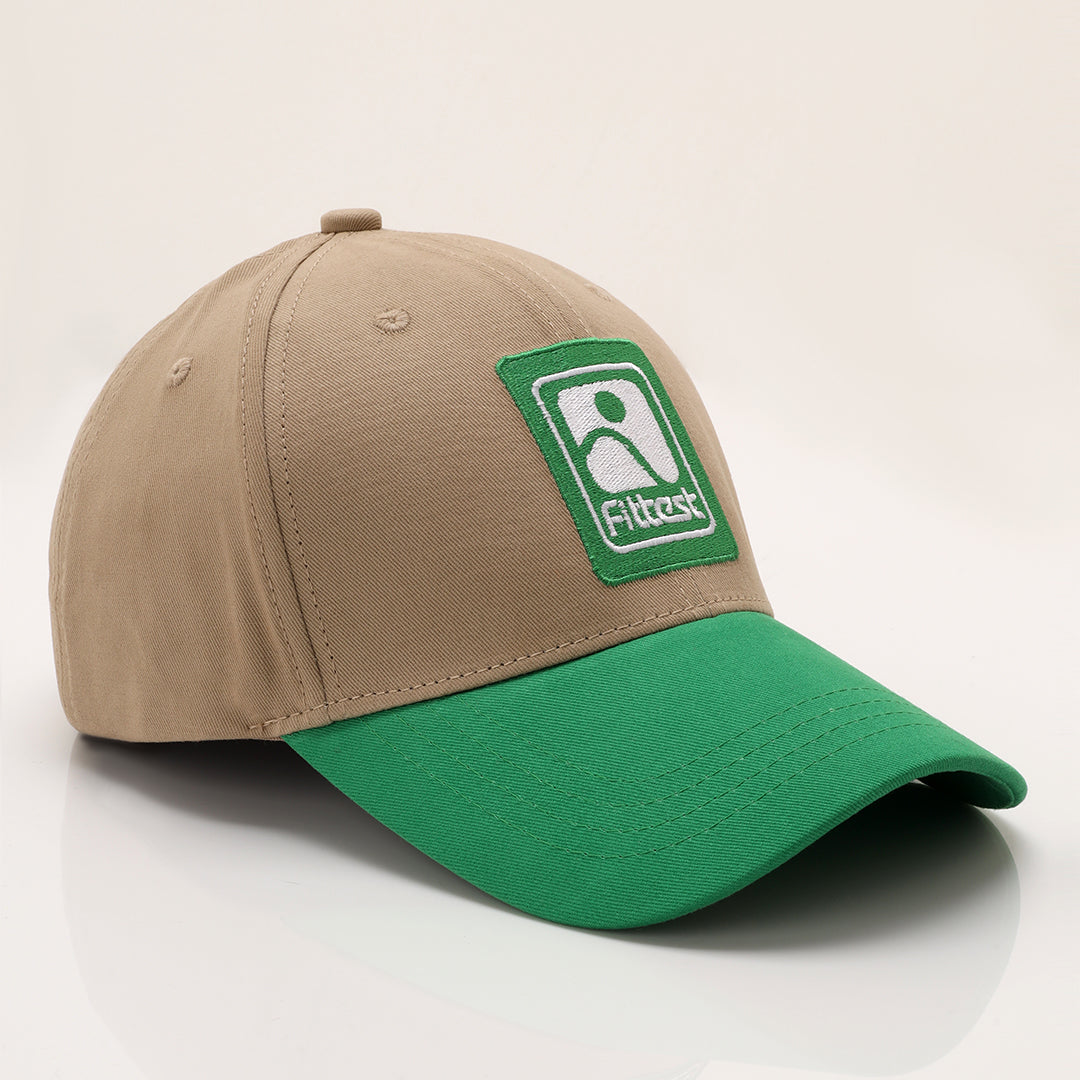 FittestClub Beige Parrot Green Earthfit Cap