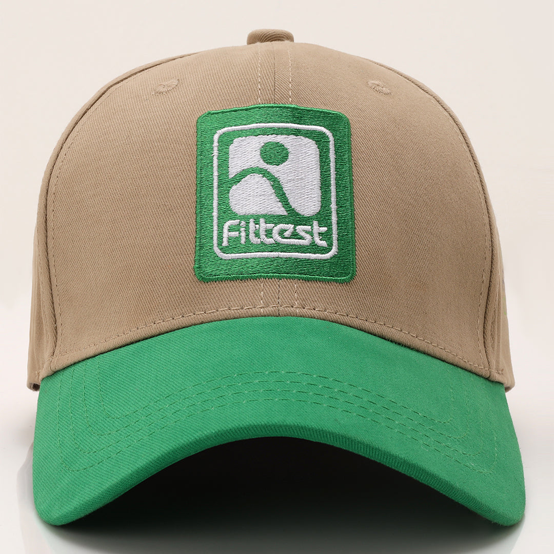 FittestClub Beige Parrot Green Earthfit Cap