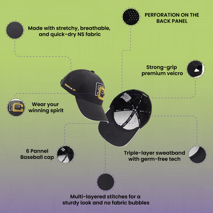 SkyFit FC Black Cap