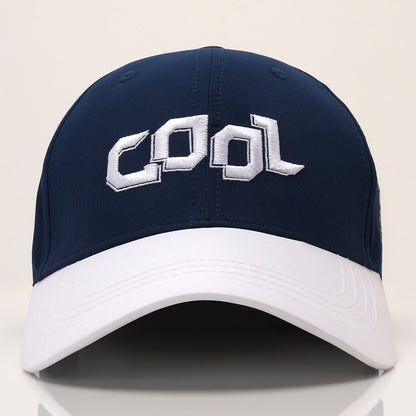 Cool White Teal Blue Skyfit Baseball Cap